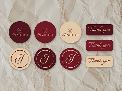 Stickers design for jewelry branding round sticker