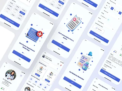 Doctor Appointment Mobile App UI appointment best doctor appointment app best medical app best ux care clean ui clinic company consultation dental doctor healthcare medial mobile app medical mobile app ui nurse offline appointment online appointment ui ux