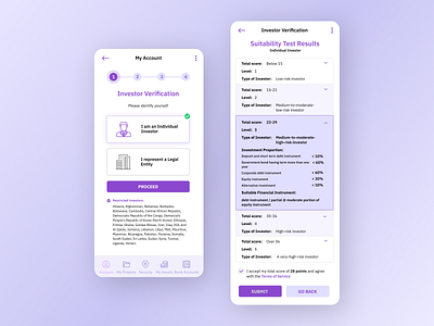 Mobile KYC UI - Token Sales Platform crypto app crypto ux cryptocurrency finance fintech ico investing kyc launchpad light theme mobile token token sale tokens trading usability ux deign uxui