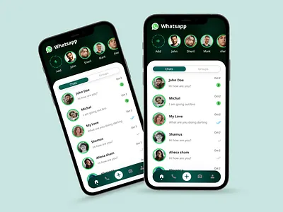 Modern WhatsApp Redesign - Minimal and Clean design 3d animation clean clean and minimal clean design dribbble graphic design logo minimal minimal design minimal mobile design mobile app mobile app design motion graphics redesign ui whats whatsapp whatsapp mobile whatsapp redesign