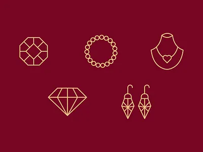 Custom graphics icons for jewelry fashion branding fashion graphics icons jewelry