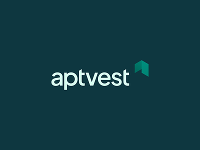 Aptvest Logo aptvest brand brand identity branding design exploration figma invest logo minimal real estate