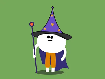 The sorcerer 🪄 ✨ aftereffects animation character funny motion motion graphics ui