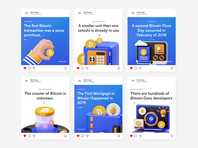 Bitcoin - Social Media Post 3d 3d icon 3d illustration ads bitcoin crypto cryptocurrency design exploration graphic design illustration instagram post social media social media ads social media template story template ui ux