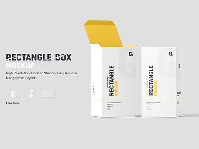 Rectangle Box Packaging Mockup boxes boxs brand branding design graphic long rectangle box long rectangle box mockup mockup mockups package packaging presentation rectangle box rectangle box mockup rectangle box packaging mockup