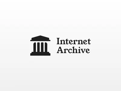 Internet Archive Logo Redesign Concept archive black and white brand brand design branding building classic column concept internet logo minimal monochrome online redesign simple subtle wordmark