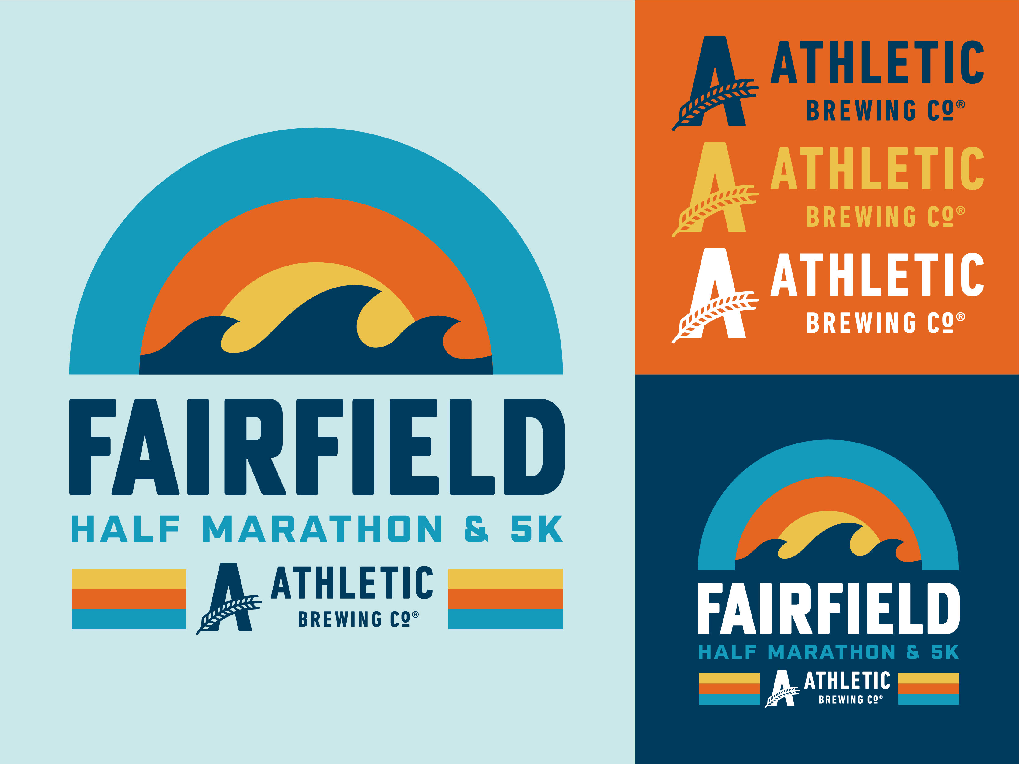 Fairfield Half Marathon Logo Design by Danielle Podeszek on Dribbble, image size:3334x2500