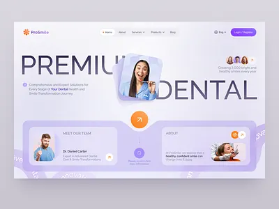 Product design for Healthcare - ProSmile design interface platform product product design service startup ui uiux ux web web platform website