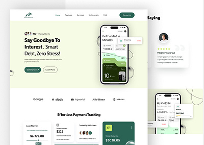 App Sales Page app sales page figma fintech ui ux design