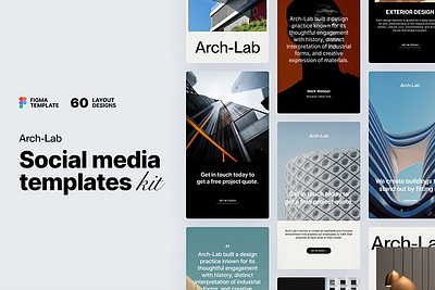 Arch Lab Social Media Kit arch lab social media kit canva instagram canva template instagram canva instagram carousel instagram coach instagram post instagram stories instagram story instagram template pinterest marketing pinterest mockup pinterest template post template social media kit social media pack social media template story template