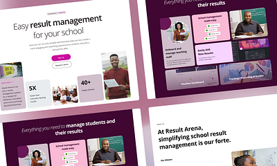 Introducing the New Result Arena Website design figmadesign web web design