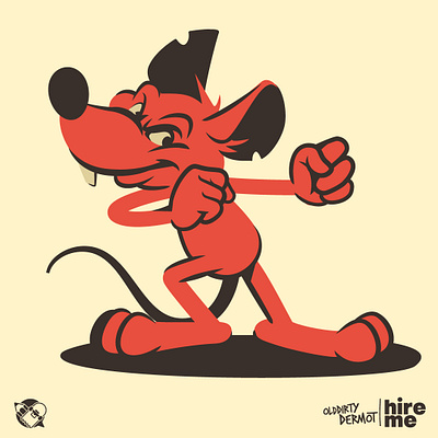 Mondays! boxing character design graphics illustration rat t shirt design tee design vector vector design