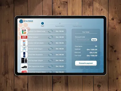 Self-Checkout Payment Concept animation checkout payment pos tablet terminal ui video