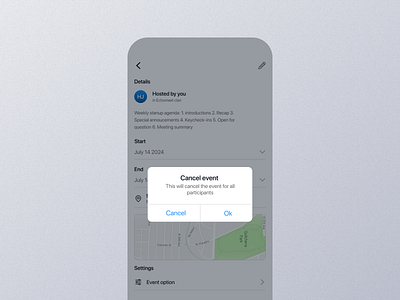 Cancel Event Mobile App Ui app cancel event cancel event design design event event app event dashboard event design event details event interface event mobile event option event page event scren event ui event view event widget mobile screen ui
