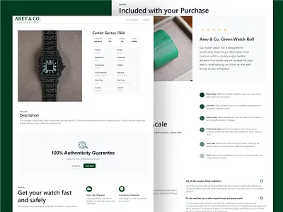 eBay Listing Template Design for Luxury Watches branding clean design design ebay ebay template ecommerce figma design graphic design landing page minimal design product product page single page ui web design