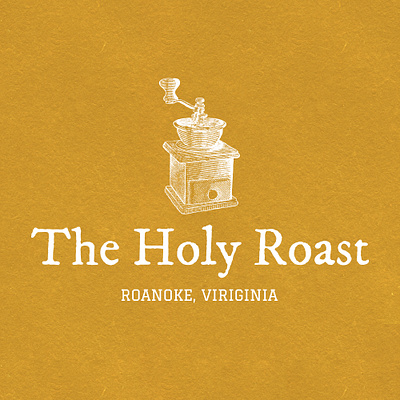 The Holy Roast | Coffee Branding Logo branding graphic design logo