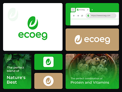 Eco egg logo app branding business eco eco egg ecoegg logo egg food green icon leaf logo logo design minimalist presentation protein trpography ux vector vitamin