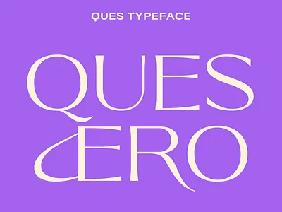 Ques, Elegant Font in 9 Weights contrast elegant font logo logotype typeface wordmark