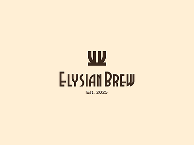 Elysian Brew - logo for a fictional cafe/coffee brand branding cafe coffee coffee cup design graphic design inkscape logo