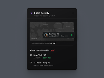 login activity design system modal source