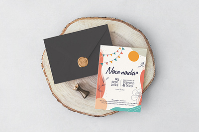 Nocenumba happy wedding card