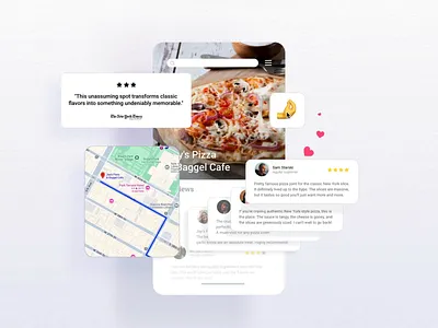 Interactive Animation for a Food Finder App animation design illustration rive ui ux website