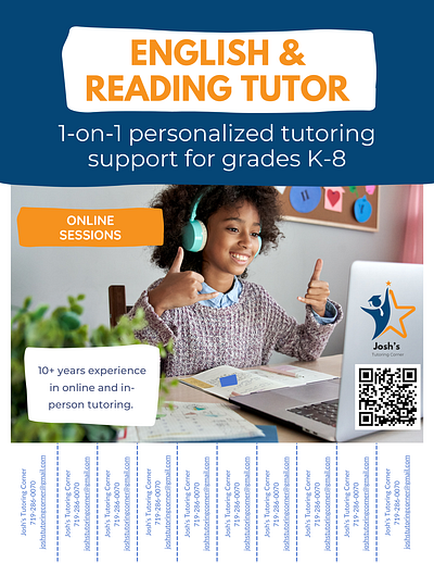 Tutoring Flyer branding flyer graphic design