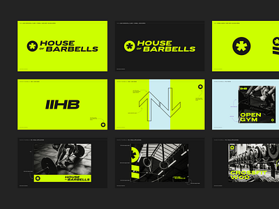 House of Barbells Crossfit Logo & Branding body branding classes crossfit fitness gym hit logo logotype muscles symbol training visual identity wod workout