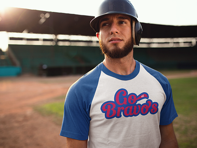 Atlanta Braves | Go Bravos T-shirt apparel branding graphic design typography