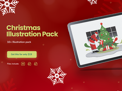 Christmas Illustration Pack by Pixel True character graphic design illustration vector vector illustration
