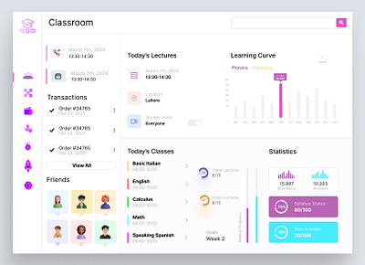 Student Learning Dashboard dailyui design product design ui ui ux ux