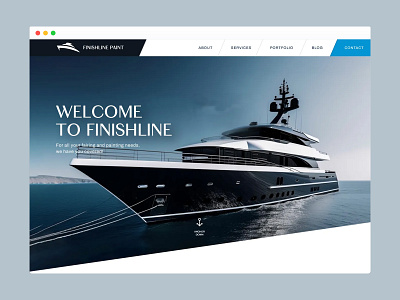 Luxury Yacht Services Website – Elegant & Modern UI Design boat rentals design trends elegant ui graphic design landing page luxury design luxury yacht marine service mockup occean theme responsive design sailing life ui ux web design website website development website inspiration yacht yacht landing page yacht website