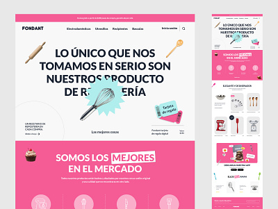 Sitio web de comercio electrónico de Fondant e commerce graphic design landing page modern online shop product details product details product page shoping ui ux webdesign