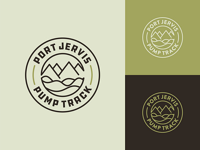 Pump Track Logo | Final badge bike branding cycle design graphic design illustration logo logo design logotype mountains mtns outdoor retro sticker topo vector