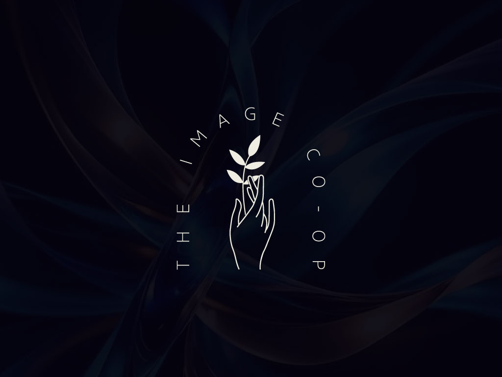 The Image Co-op Logo Design branding business creative logo custom logo graphic design hand image leaf letter logo logo photography