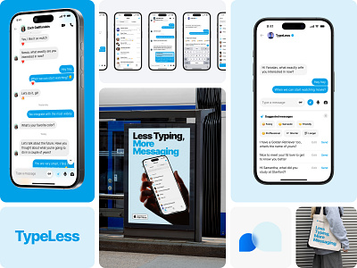 TypeLess AI Messenger mobile app. Chat screen. Branding ai ai chat ai mobile app al generated message app store chat ui chat ui design chats chatting groups inbox less typing message messenger messenger app mobile app mobile design mobile ui mobile ui design typeless