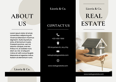 Real Estate Brochure Design Concept brochure flyer graphic design real estate