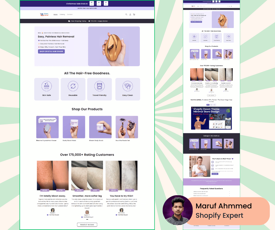 Example of Premium Shopify Store Design