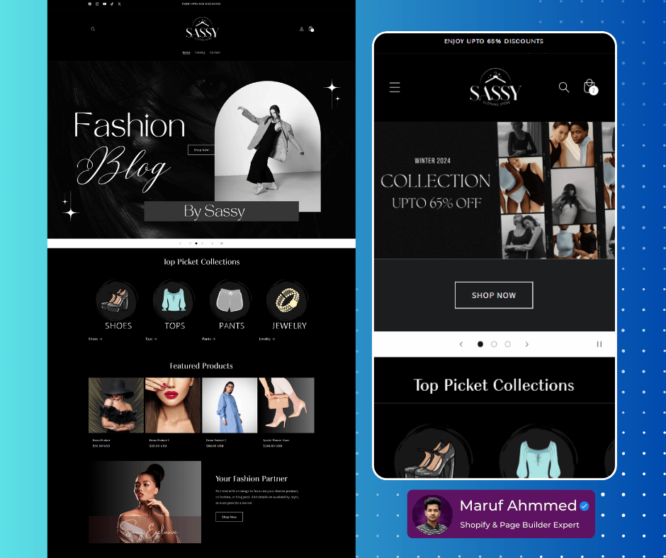 Example of Premium Shopify Store Design