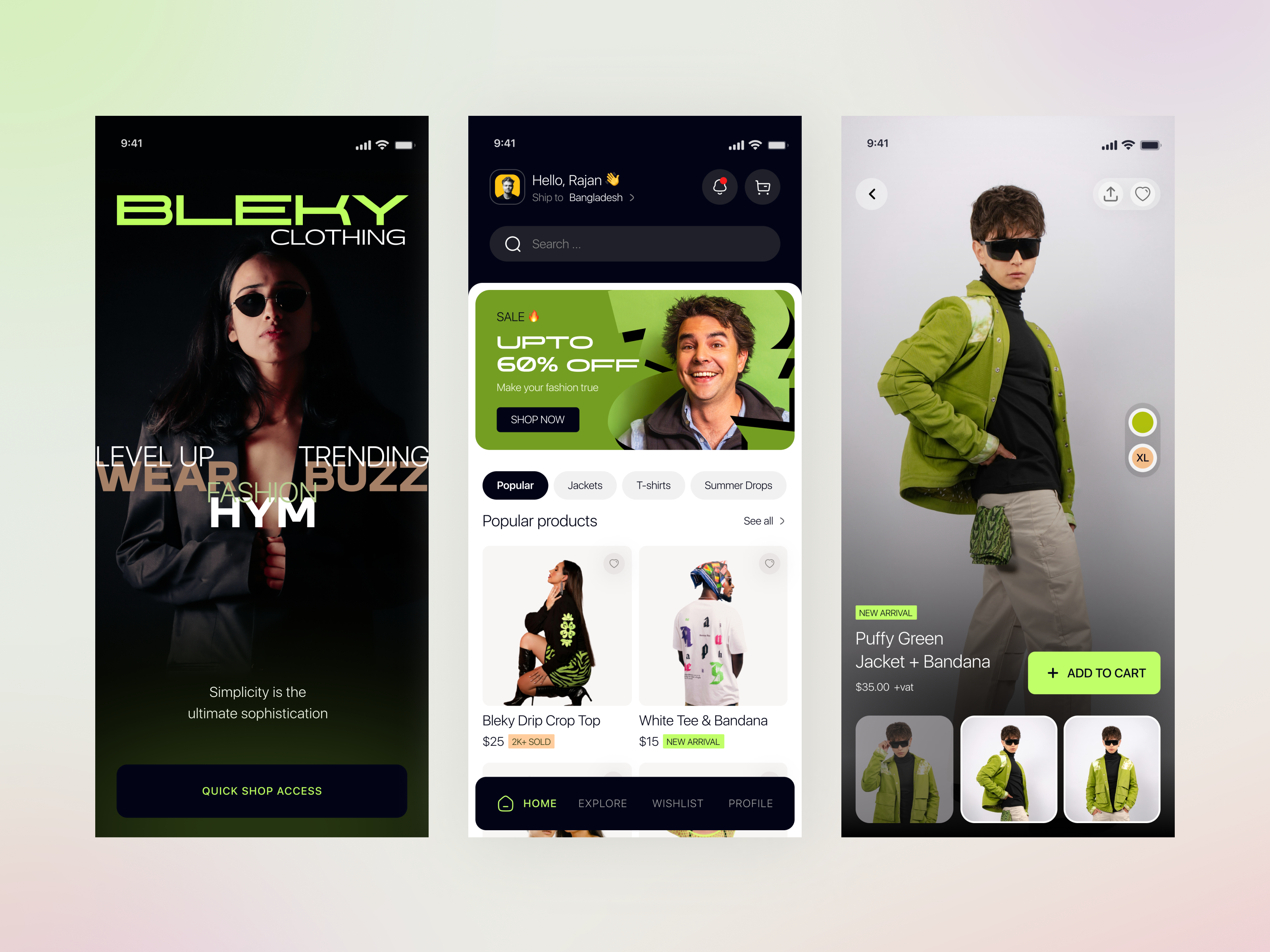 Example of Mobile App Design (30 Screens)