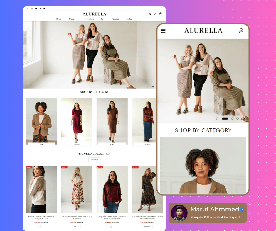 Example of Premium Shopify Store Design