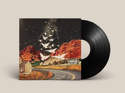 Album Artwork: Ladder of Heaven (unused) album artwork christian collage cover art design digital collage music photoshop red rocks unused visual identity