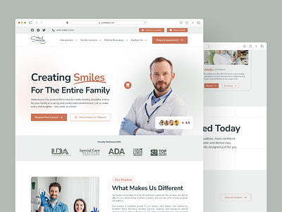 My Smile-Dental Clinic Website – UX/UI Design creativedesign dentalwebsite dentistwebsite design designinspiration figma landingpage medicalwebsiteui minimaldesign modern responsive trendingdesign ui ui design uiux uiuxdesign userfriendly uxdesign uxresearch webdesign