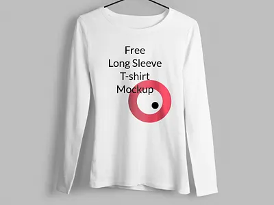 Mockup Long Sleeve T-Shirt - Freebie design download mockup free download free mockup freebie long sleeve mockup template psd mockup t shirt design t shirt mockup