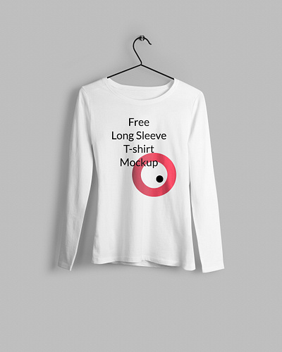 Mockup Long Sleeve T-Shirt - Freebie design download mockup free download free mockup freebie long sleeve mockup template psd mockup t shirt design t shirt mockup