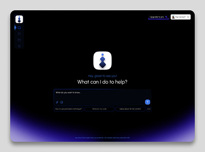 Nova chat is advanced AI chat assistant ai assistant chat chat ai chatgpt clean dark design figma gradient learning minimal navigation saas sidebar ui ux