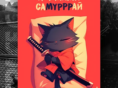 Милотааа... 😊 ai branding cat daliy design illustration poster print