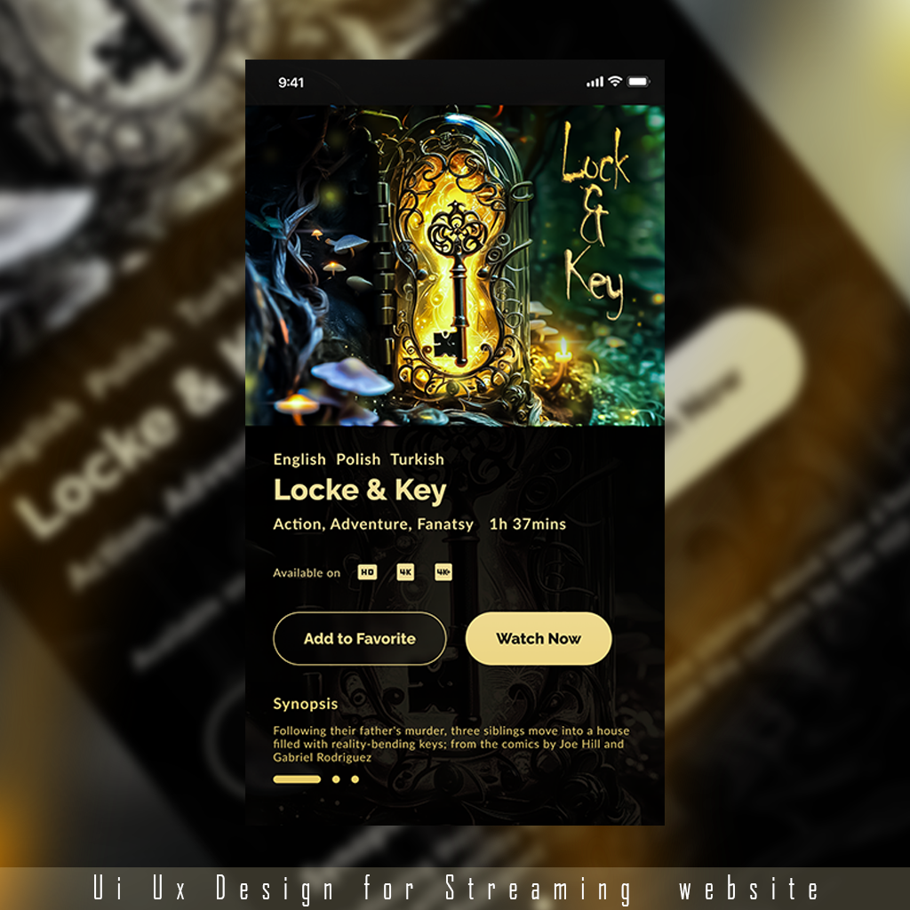 Streaming Ui Design animation entertainment app graphic design logo motion graphics ui