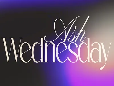 Ash Wednesday Graphic Design design graphic design