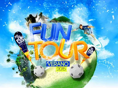 Funtour Banners ArtDigital Design art digital banners digital art graphic design identidad travel